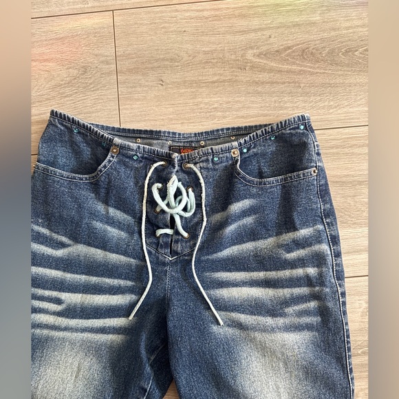 Route 66 Blue Flare Vintage Jeans - Picture 3 of 4